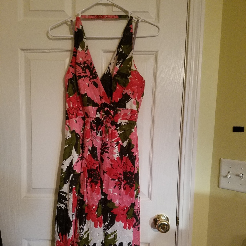Muse Floral Halter Dress Size 6